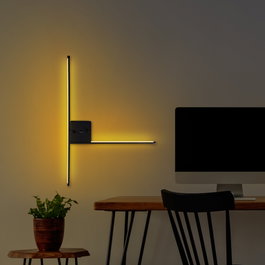 Opviq Lámpara de pared Sarf - 13615 Negro